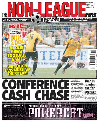 The Non-League Football Paper issue Sunday 21st July 2013
