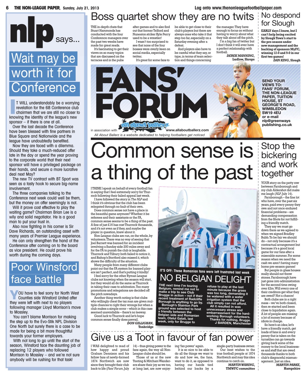 The Non-League Football Paper Preview Pages