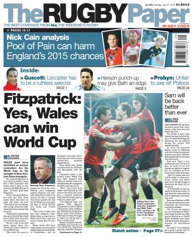 The Rugby Paper issue Sunday 21st July 2013