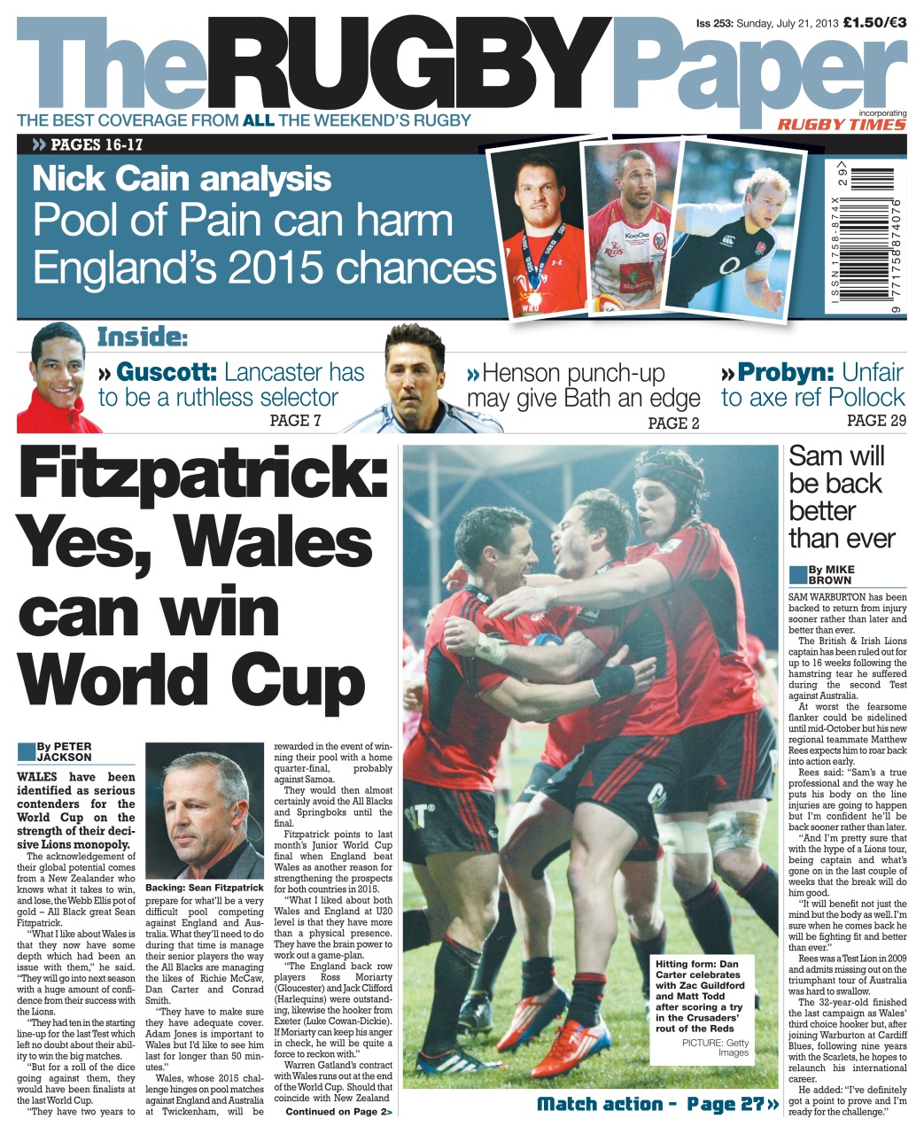 The Rugby Paper Preview Pages