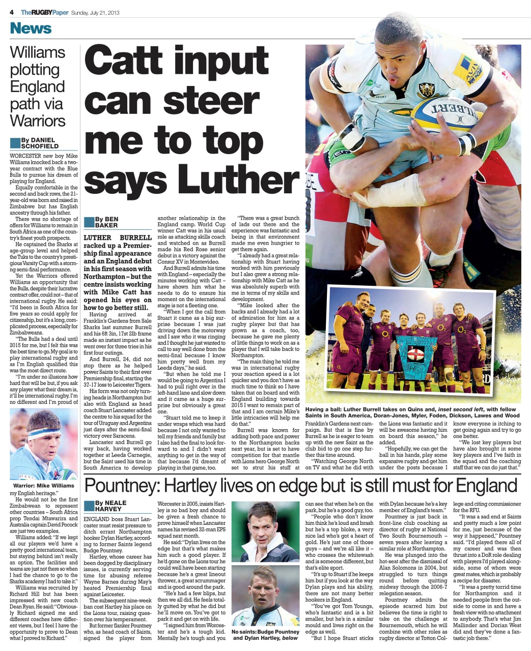 The Rugby Paper Preview Pages