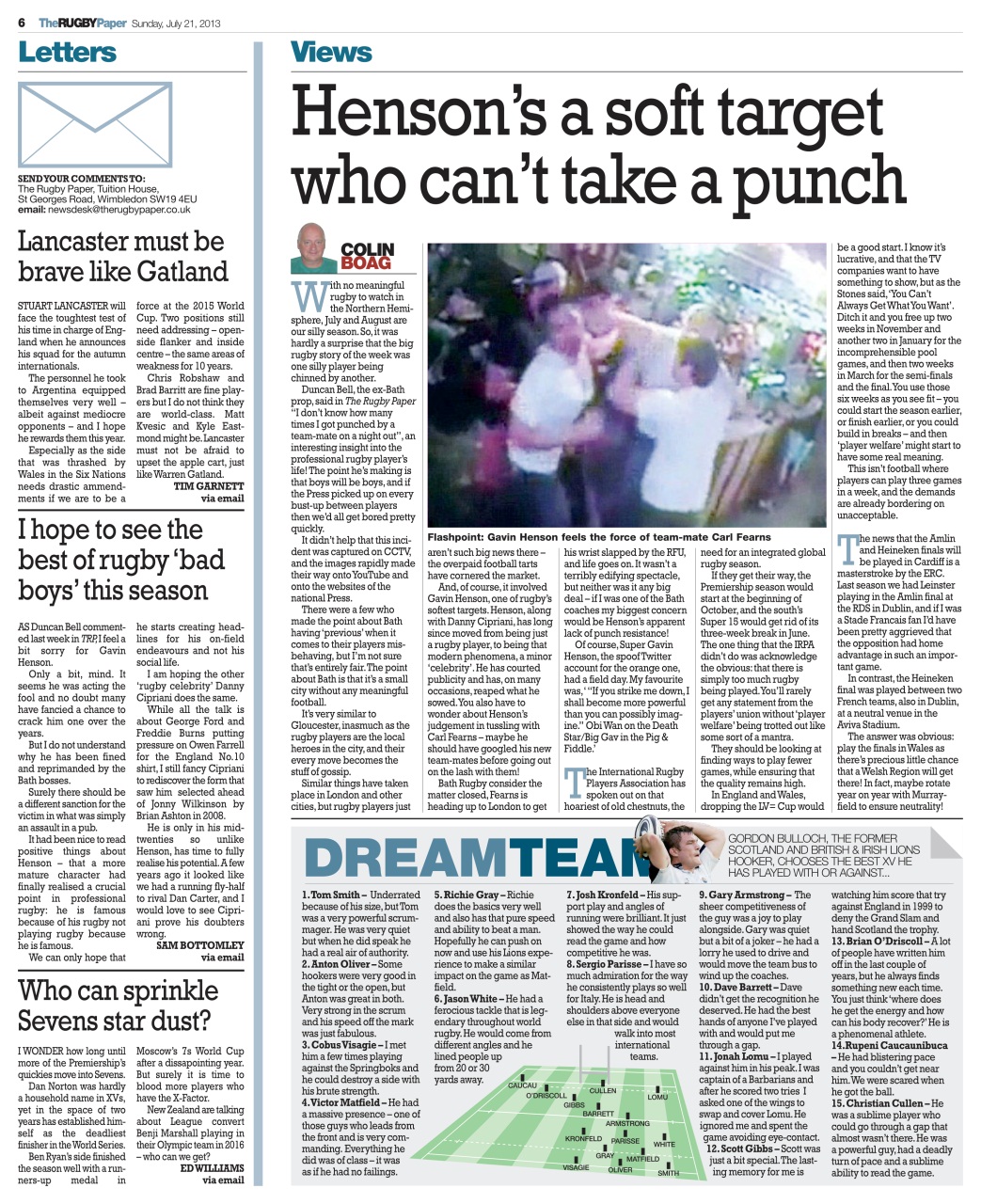 The Rugby Paper Preview Pages