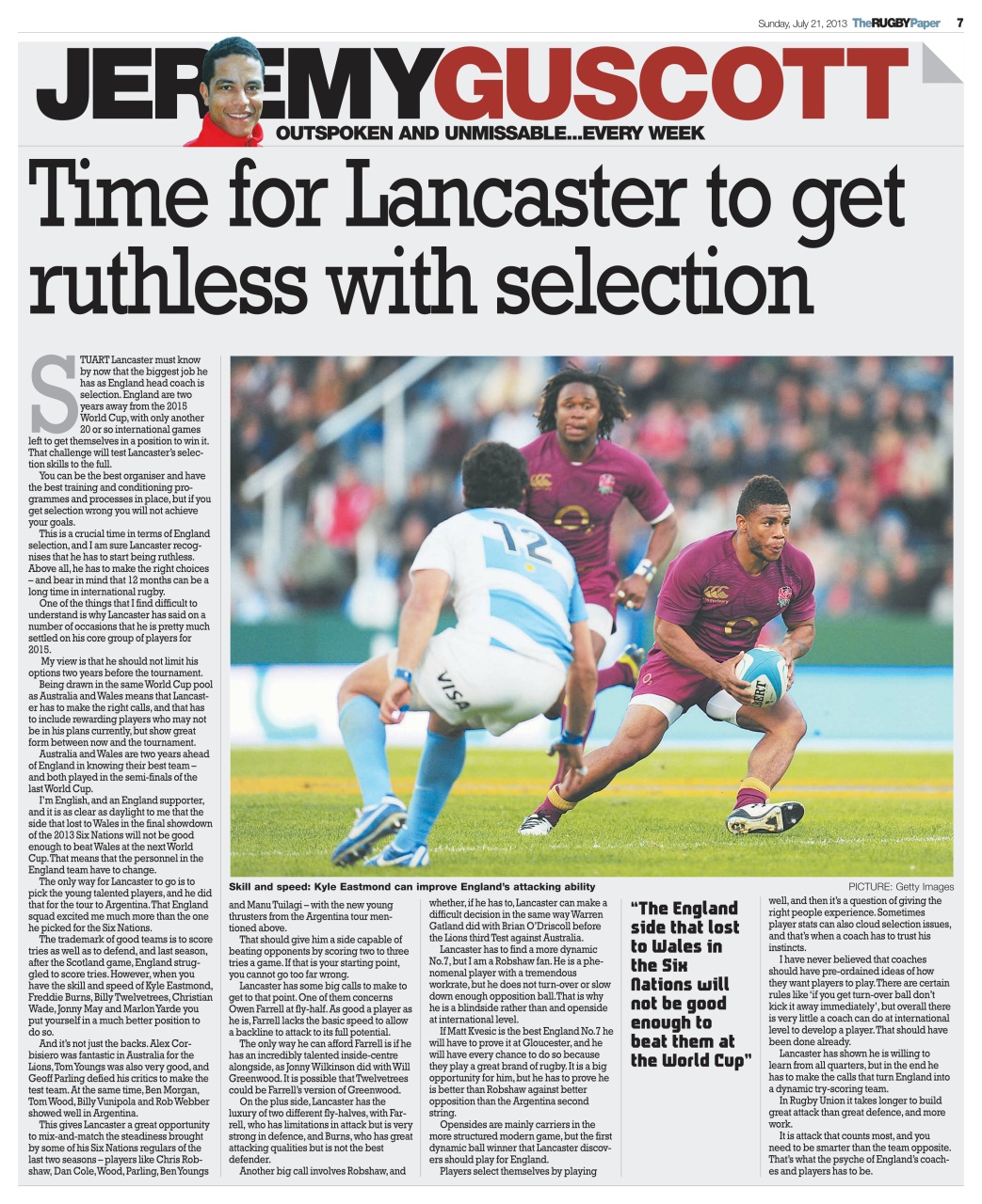 The Rugby Paper Preview Pages