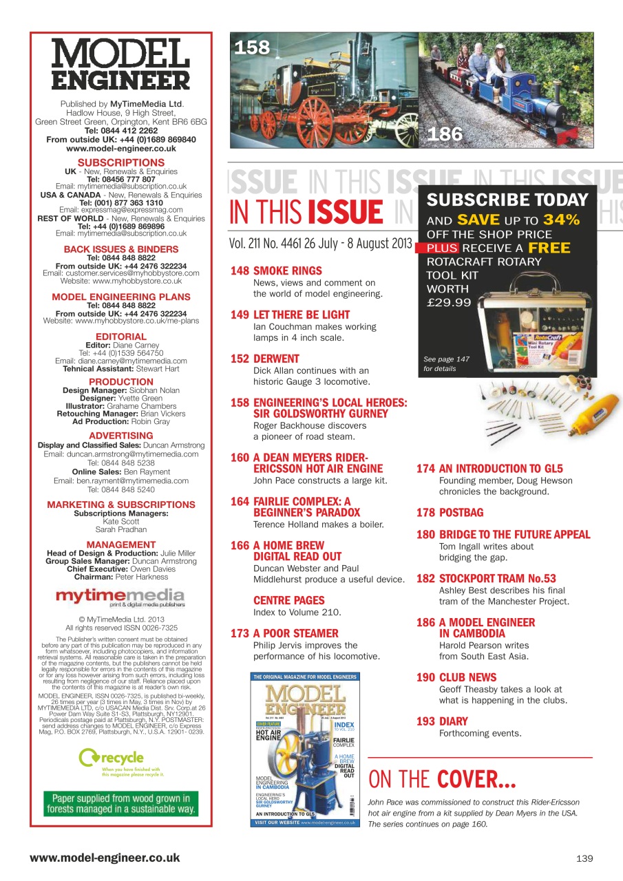 Model Engineer Preview Pages