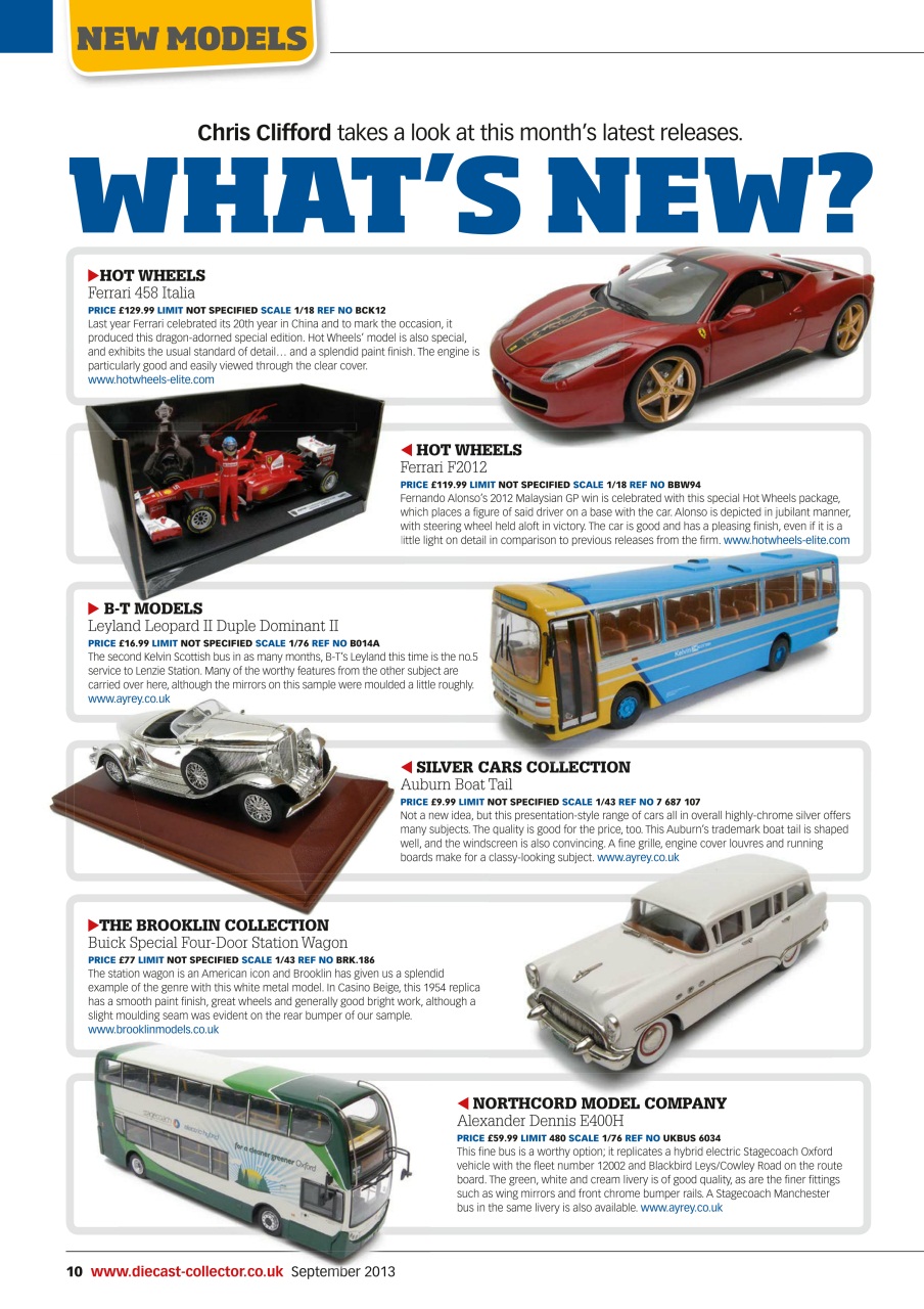 Diecast Collector Preview Pages