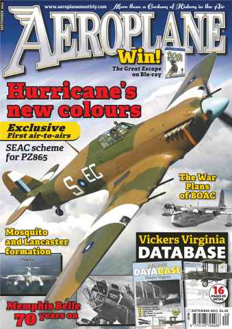 Aeroplane issue No.485 Hurricane & V. Virginia