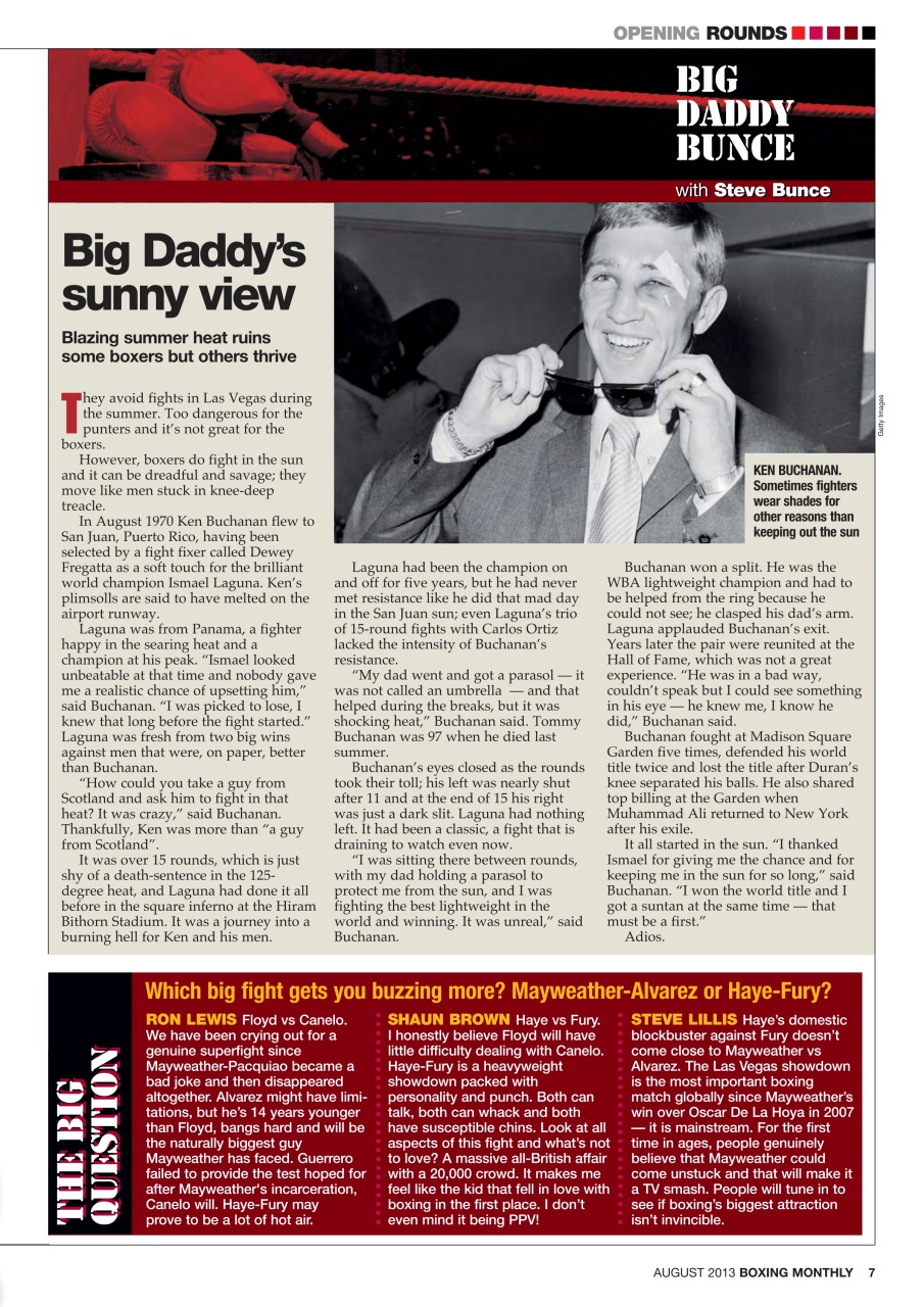 Boxing Monthly Preview Pages