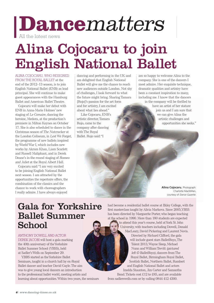 Dancing Times Preview Pages