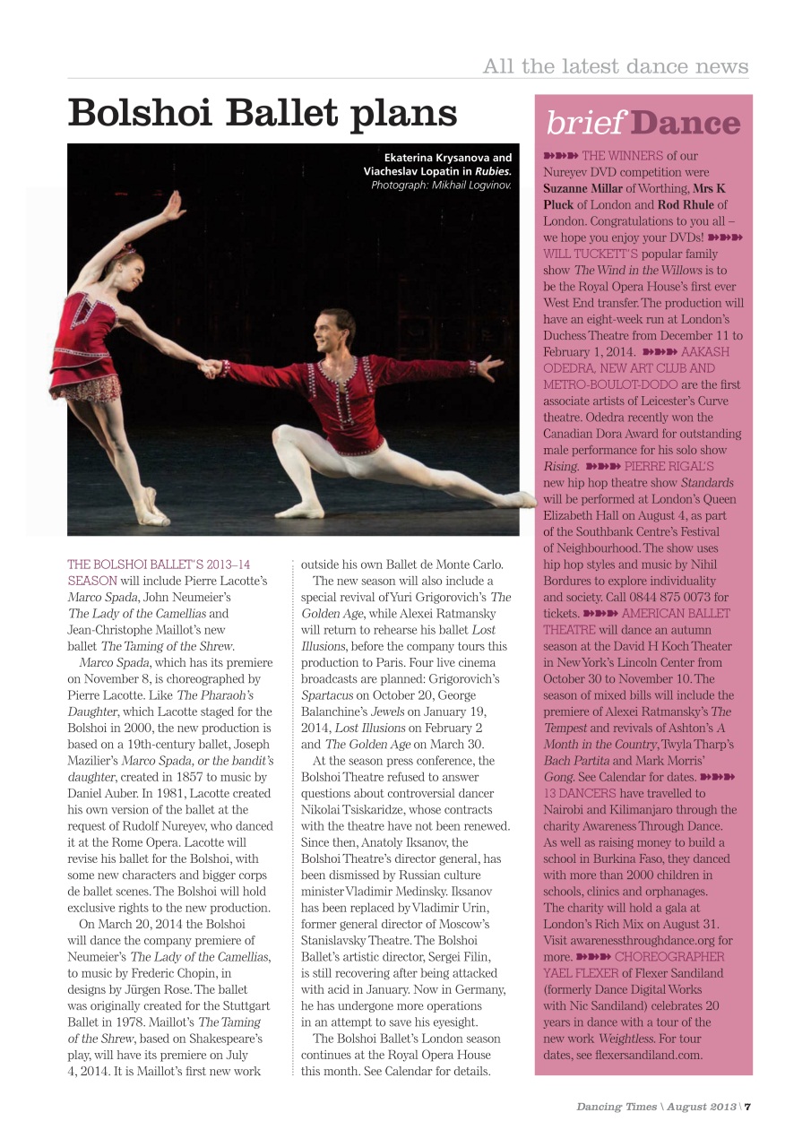 Dancing Times Preview Pages