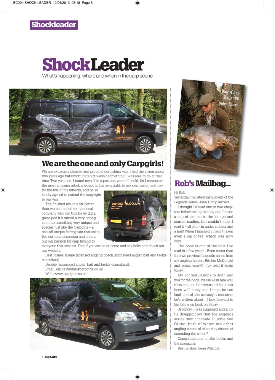 Big Carp Magazine Preview Pages