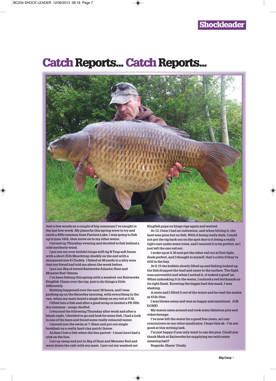 Big Carp Magazine Preview Pages