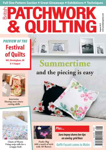 Patchwork and Quilting issue August 2013