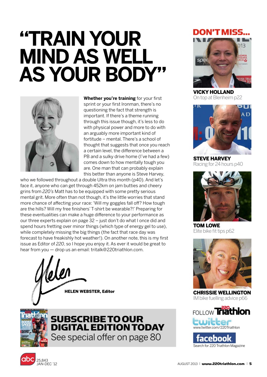 220 Triathlon Magazine Preview Pages