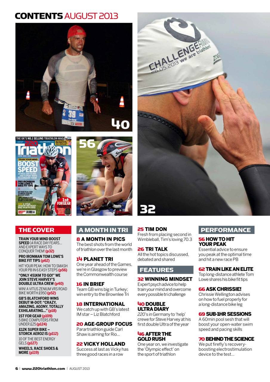 220 Triathlon Magazine Preview Pages
