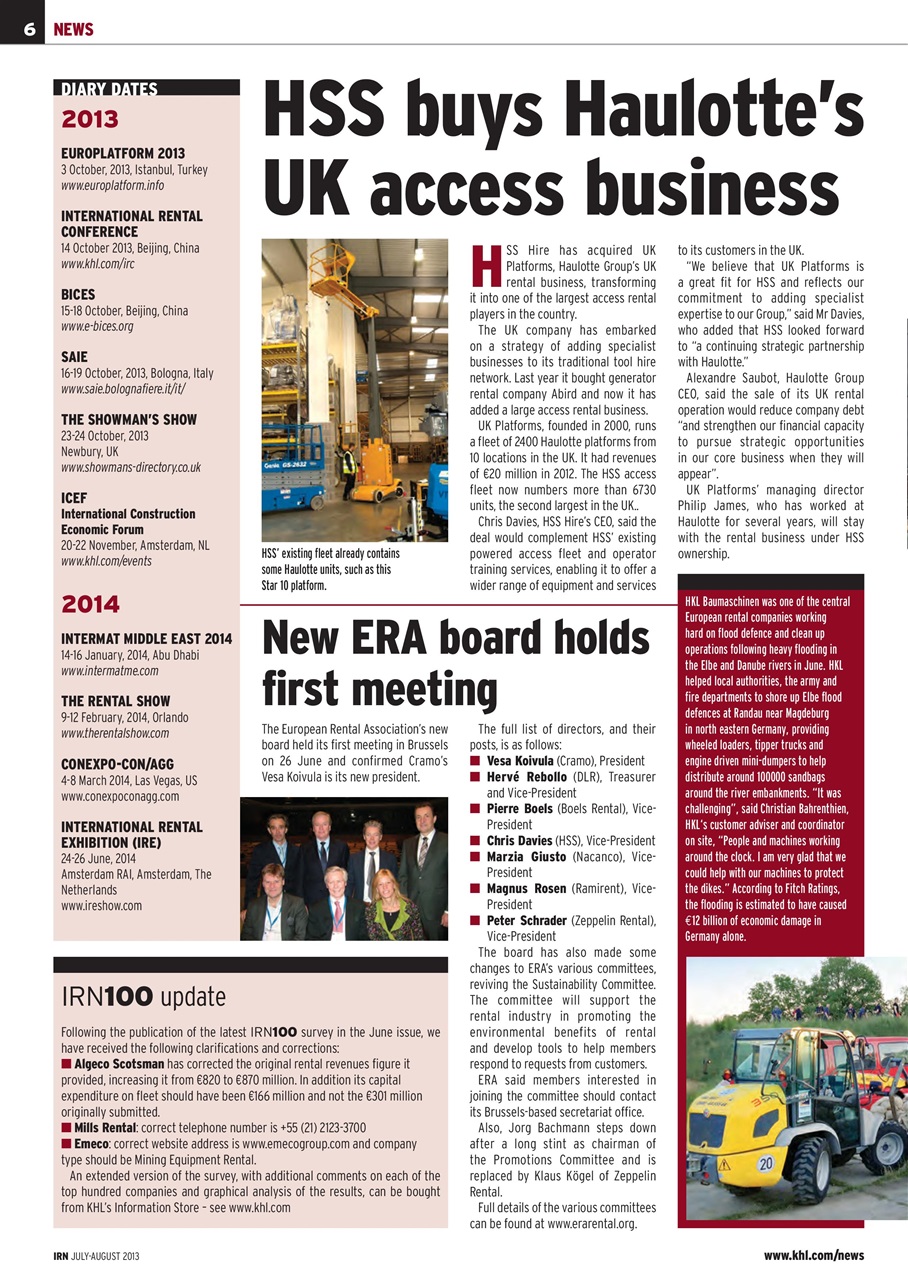 International Rental News Preview Pages