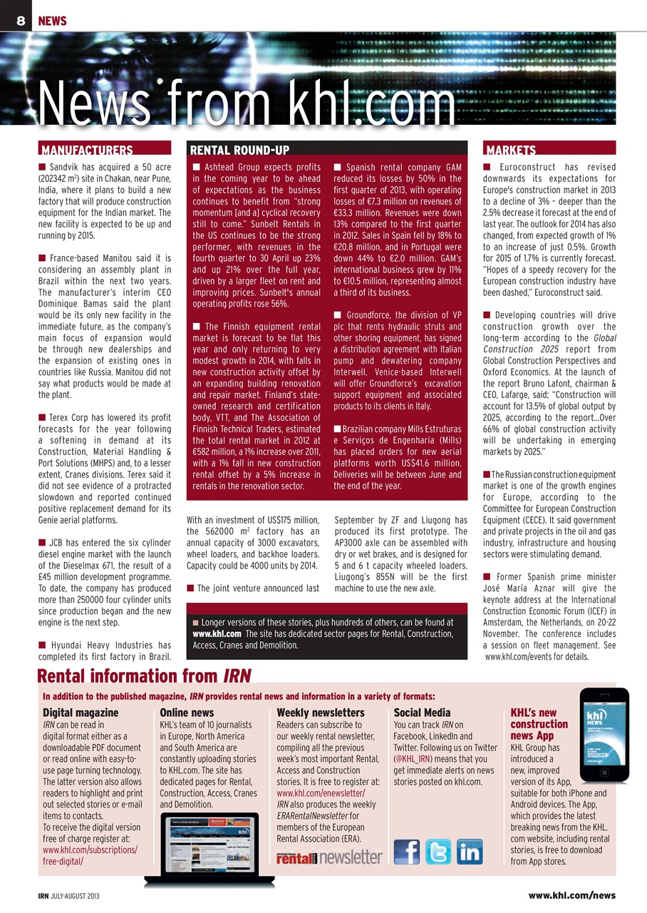 International Rental News Preview Pages