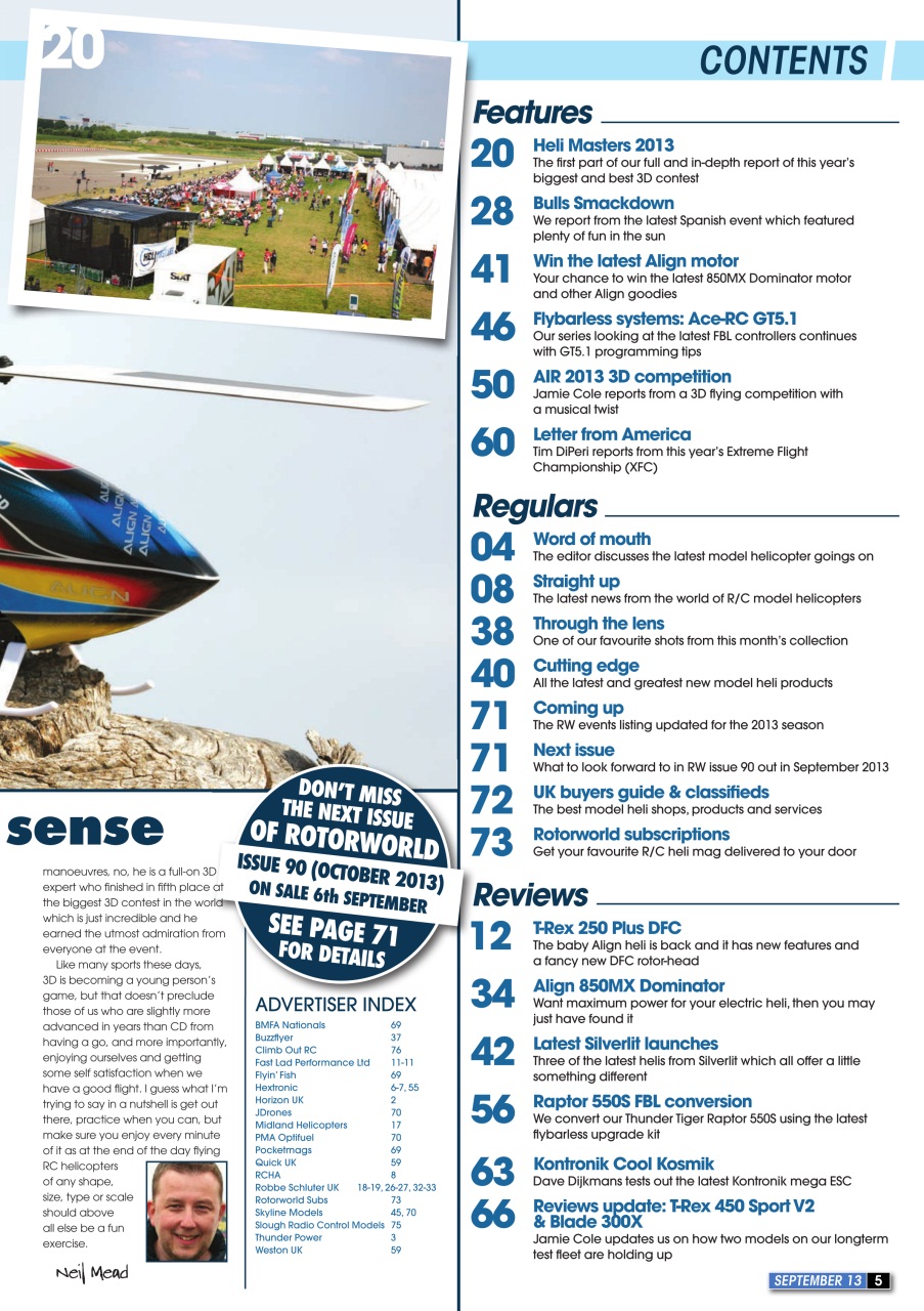 Radio Control Rotor World Preview Pages