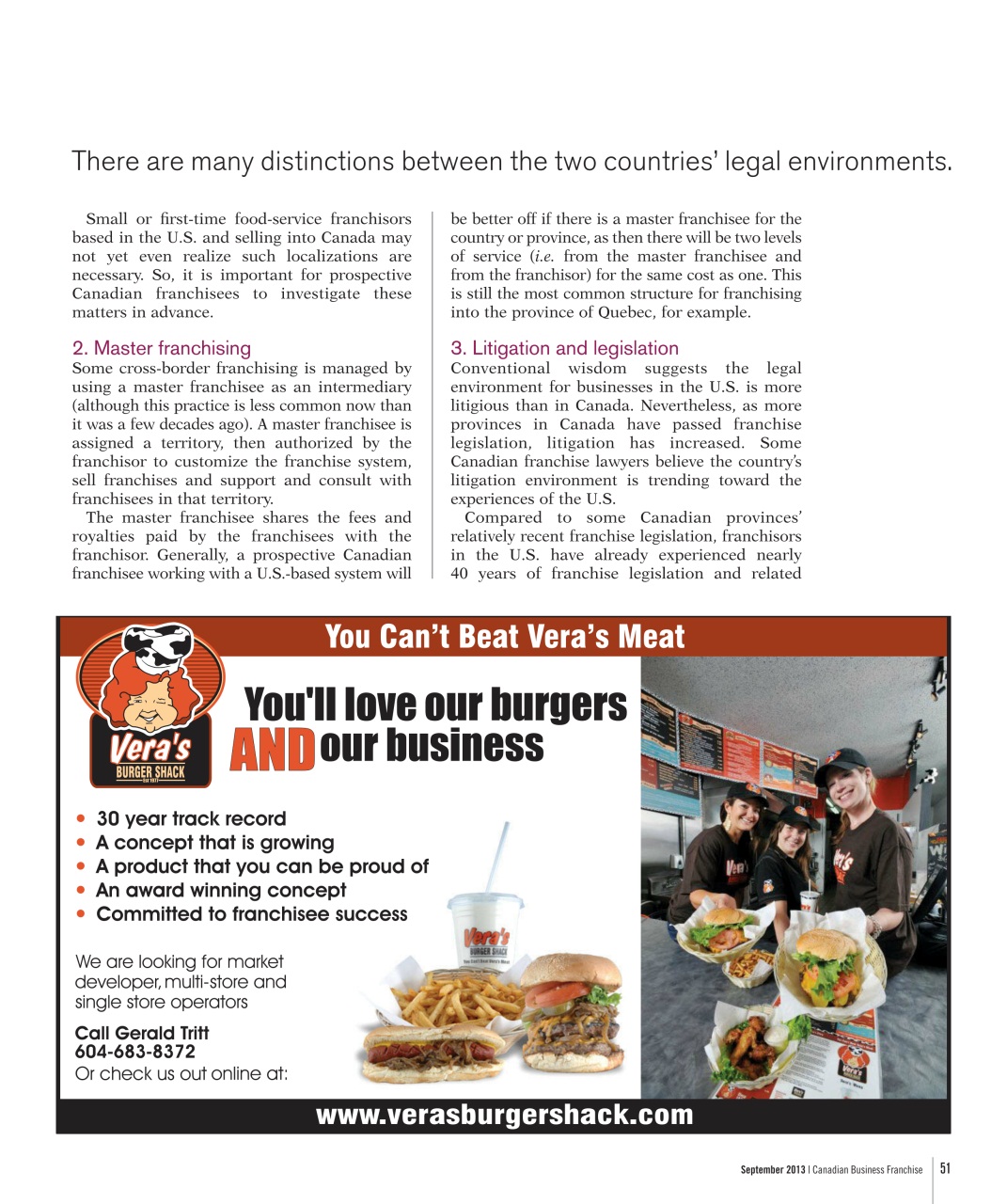 Canadian Business Franchise Preview Pages