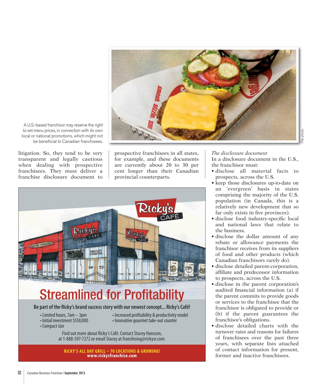 Canadian Business Franchise Preview Pages