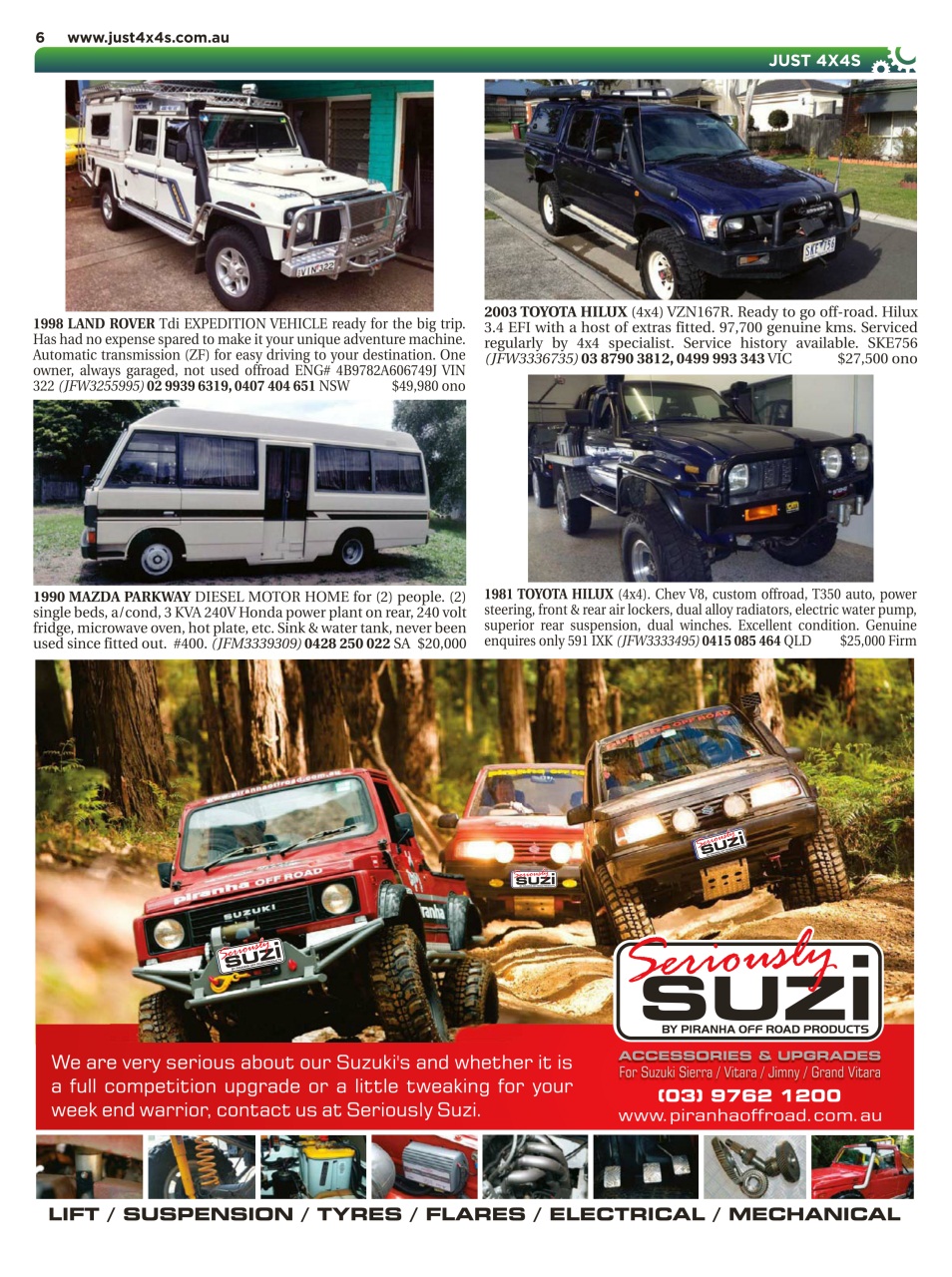 JUST 4X4S Preview Pages
