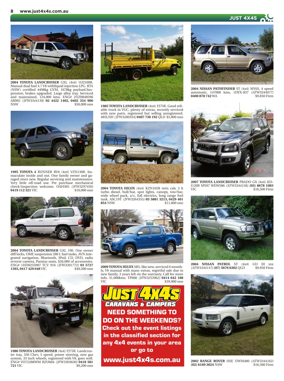 JUST 4X4S Preview Pages