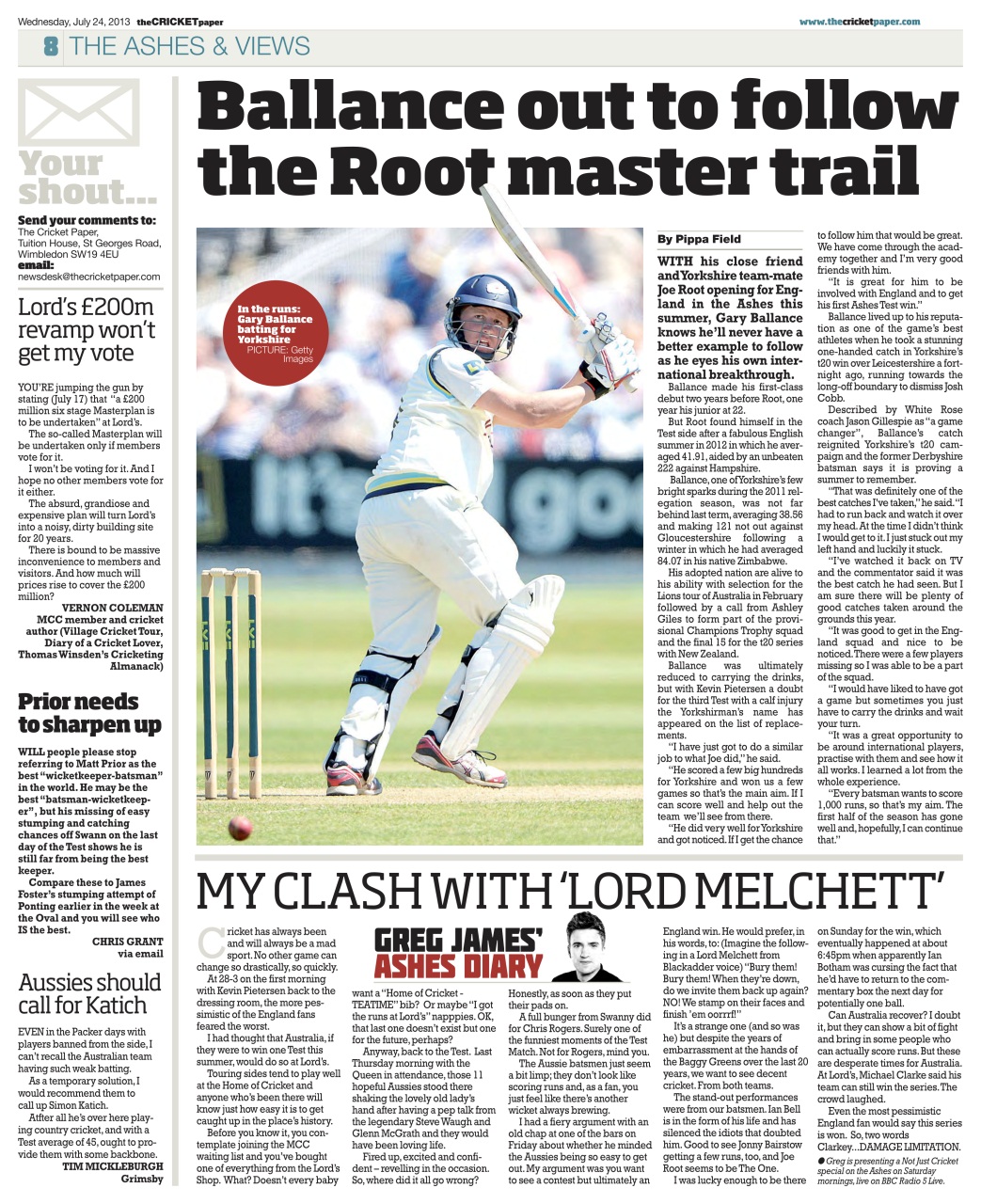 The Cricket Paper Preview Pages