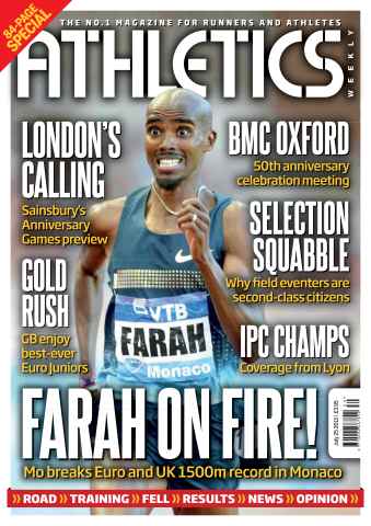 AW – Athletics Weekly Magazine issue AW July 25 2013