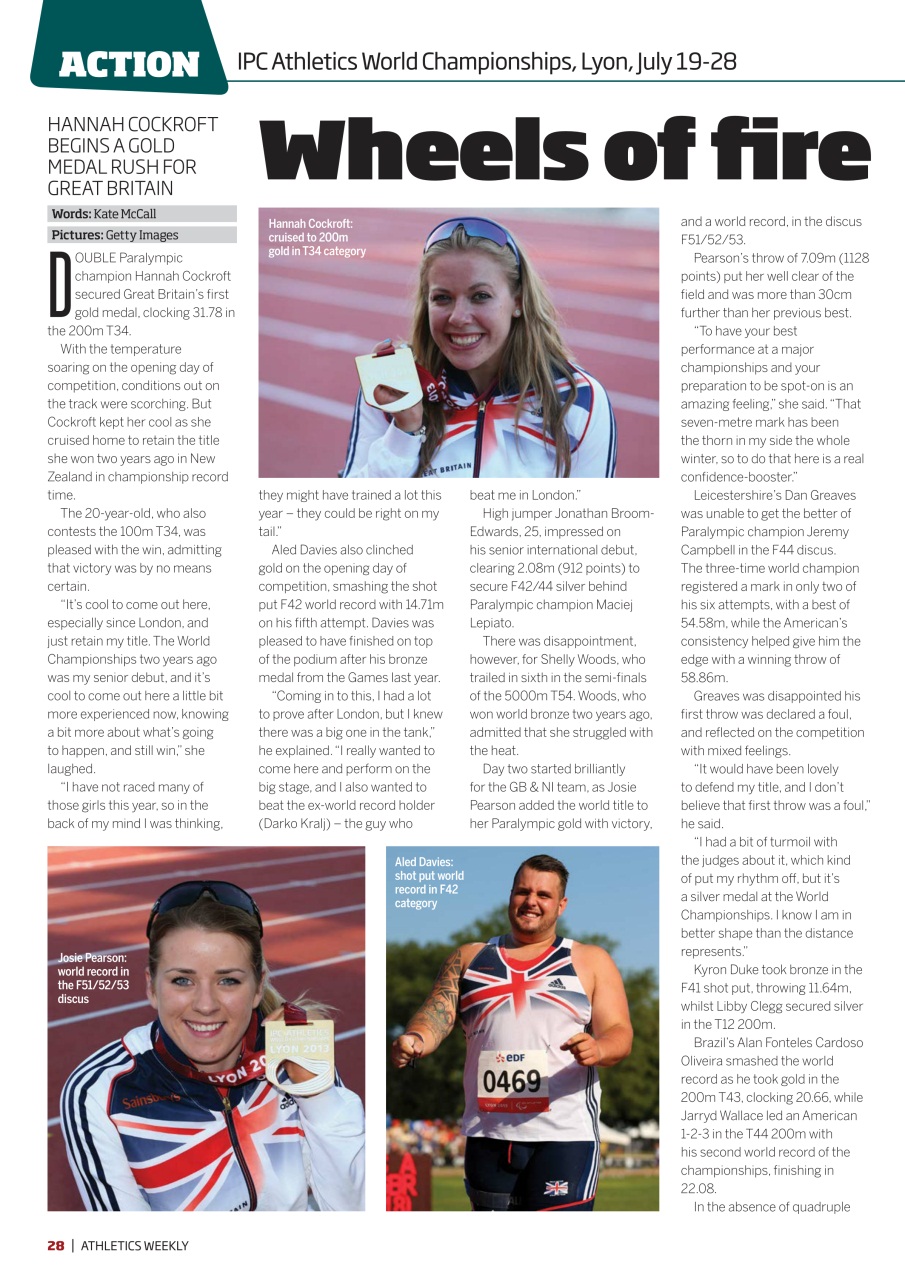 AW – Athletics Weekly Magazine Preview Pages