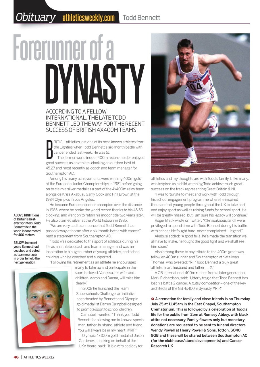 AW – Athletics Weekly Magazine Preview Pages