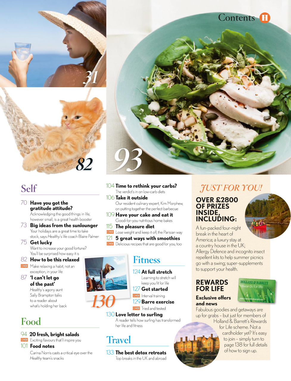 Healthy Magazine Preview Pages