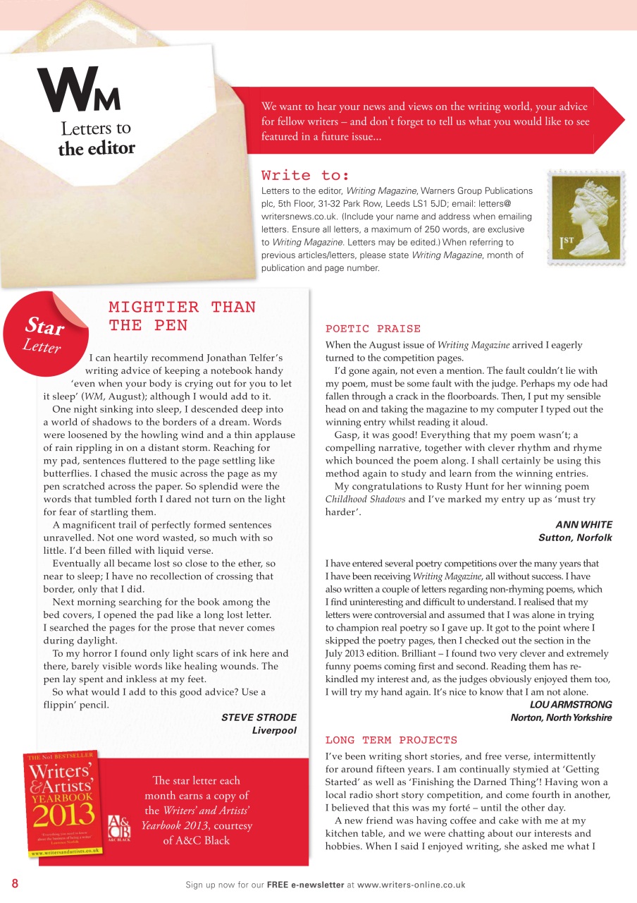 Writing Magazine Preview Pages