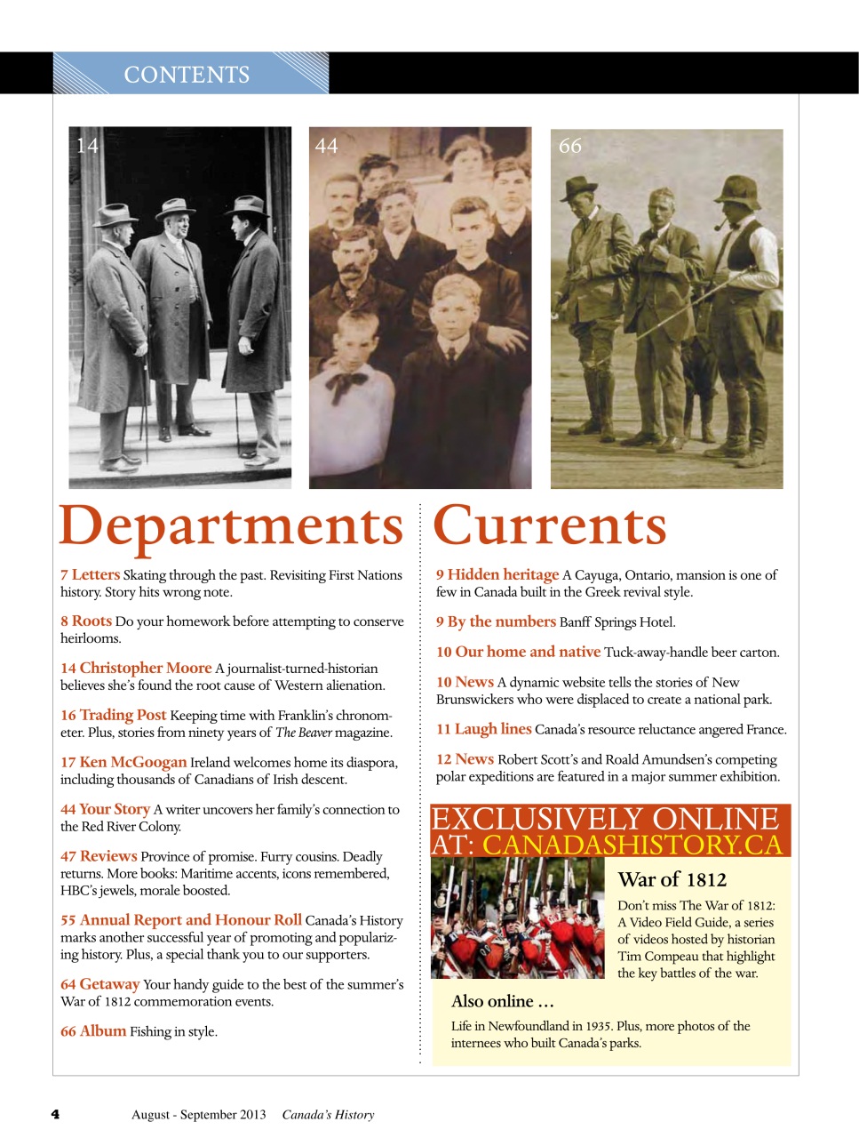 Canada's History Preview Pages