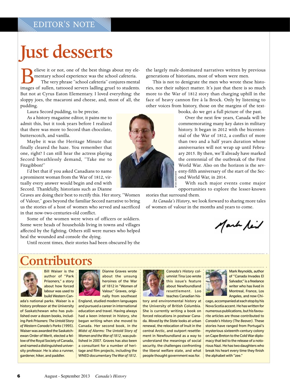 Canada's History Preview Pages