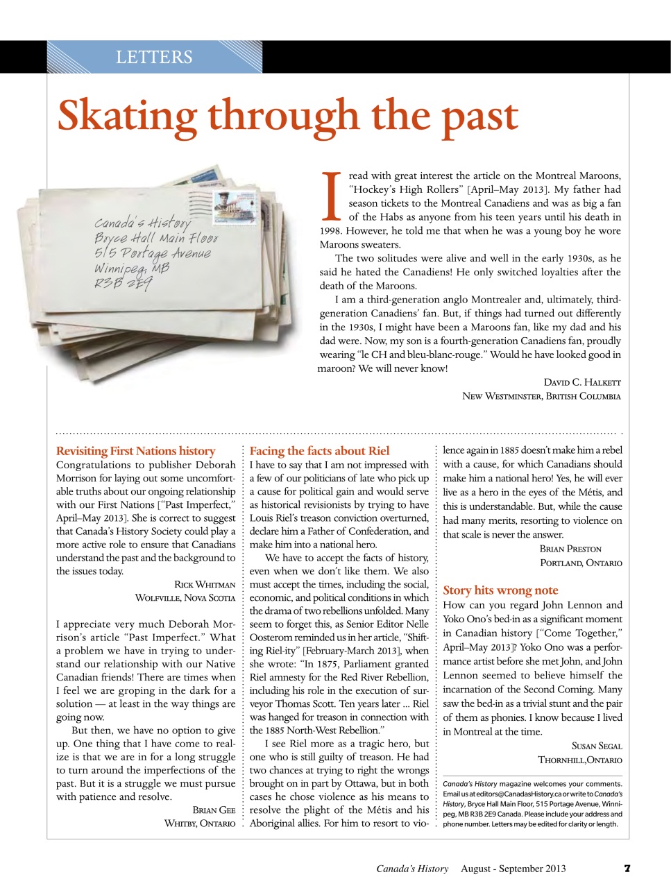 Canada's History Preview Pages