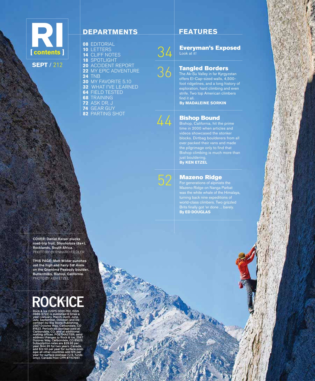 Rock and Ice Preview Pages