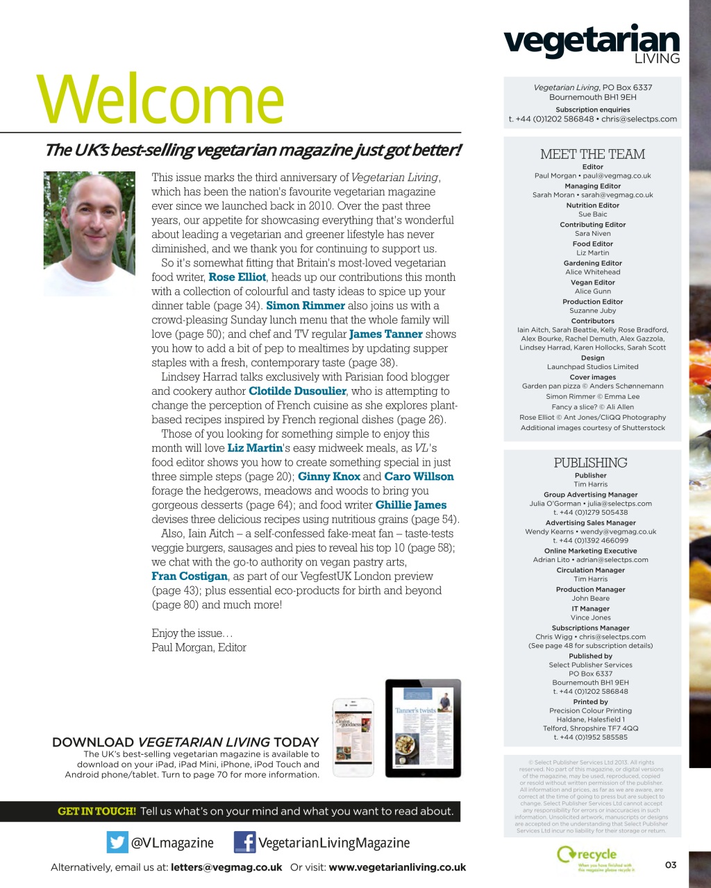 Vegetarian Living Preview Pages