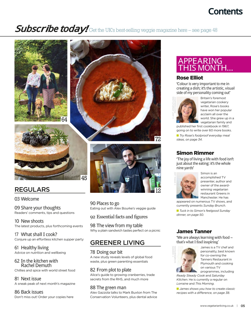 Vegetarian Living Preview Pages