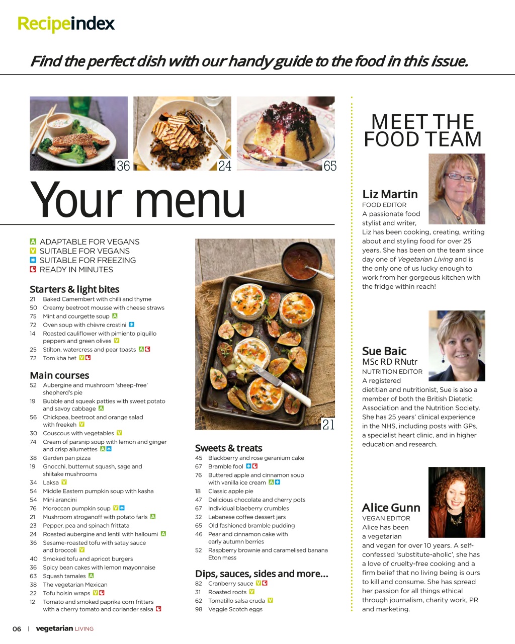 Vegetarian Living Preview Pages