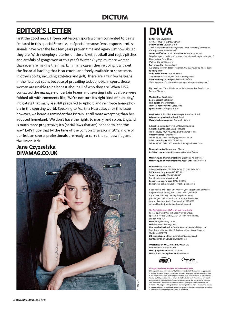 DIVA Magazine Preview Pages