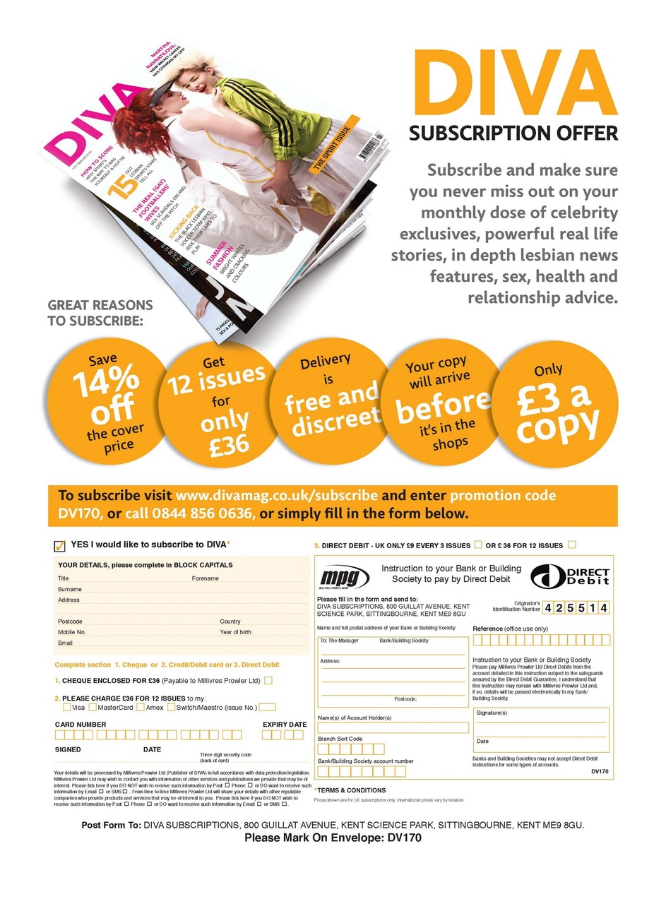 DIVA Magazine Preview Pages