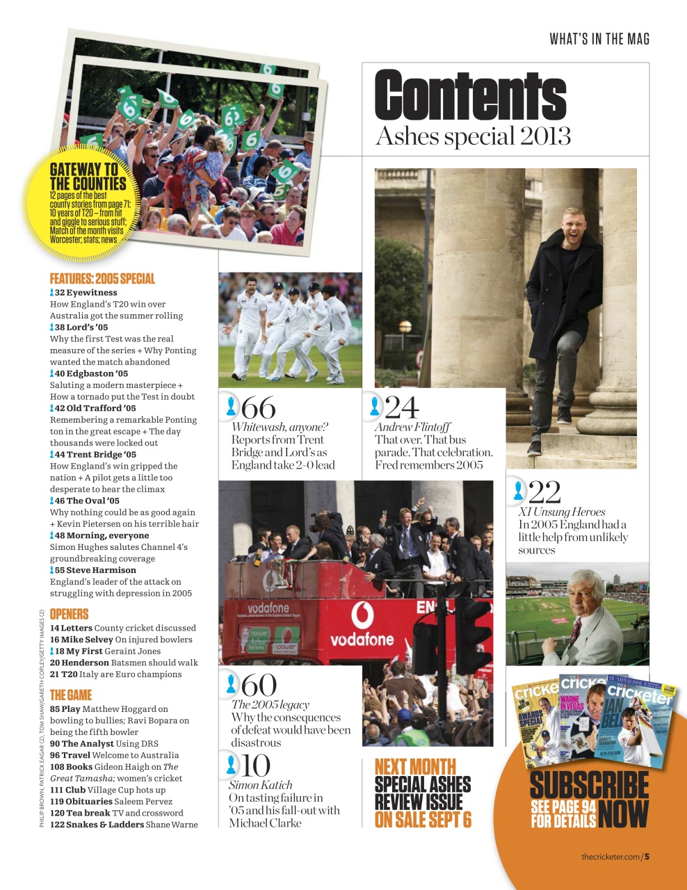 The Cricketer Magazine Preview Pages