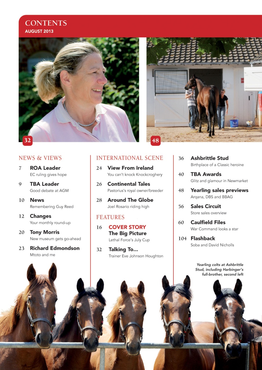 The Owner Breeder Preview Pages