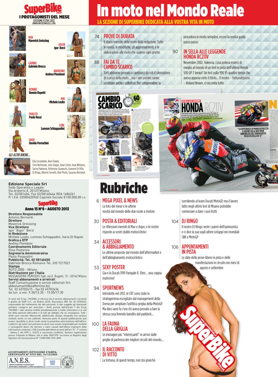Superbike Italia Preview Pages