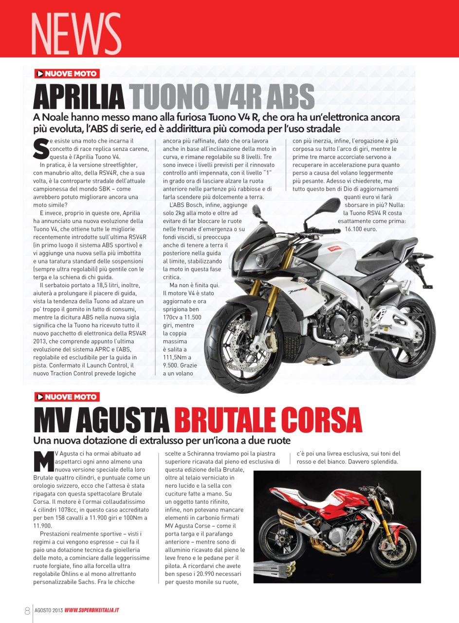 Superbike Italia Preview Pages