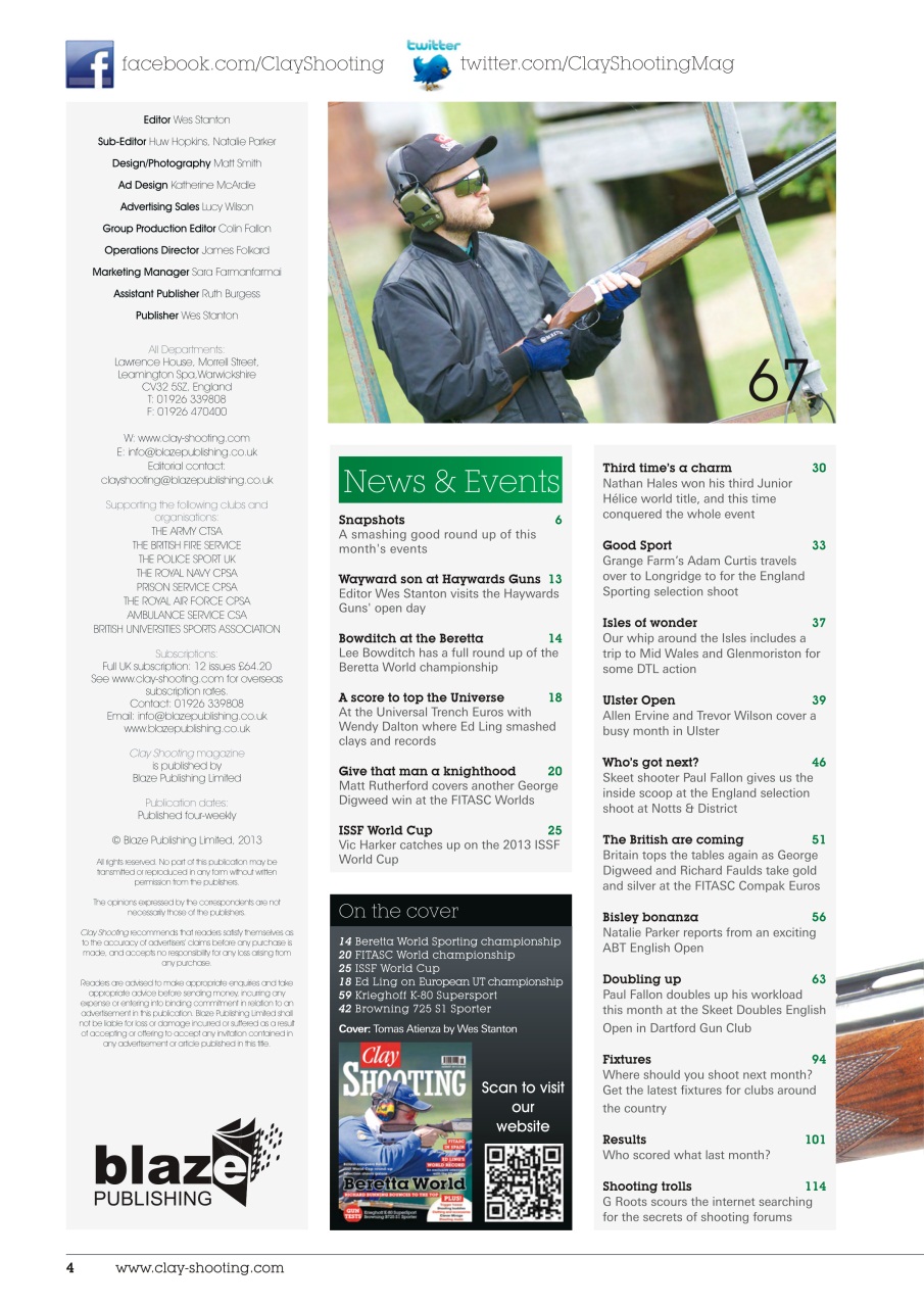 Clay Shooting Preview Pages