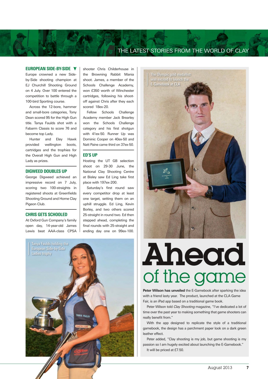 Clay Shooting Preview Pages