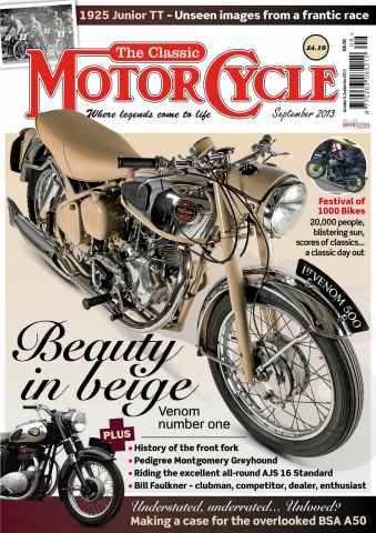 The Classic MotorCycle issue September 2013