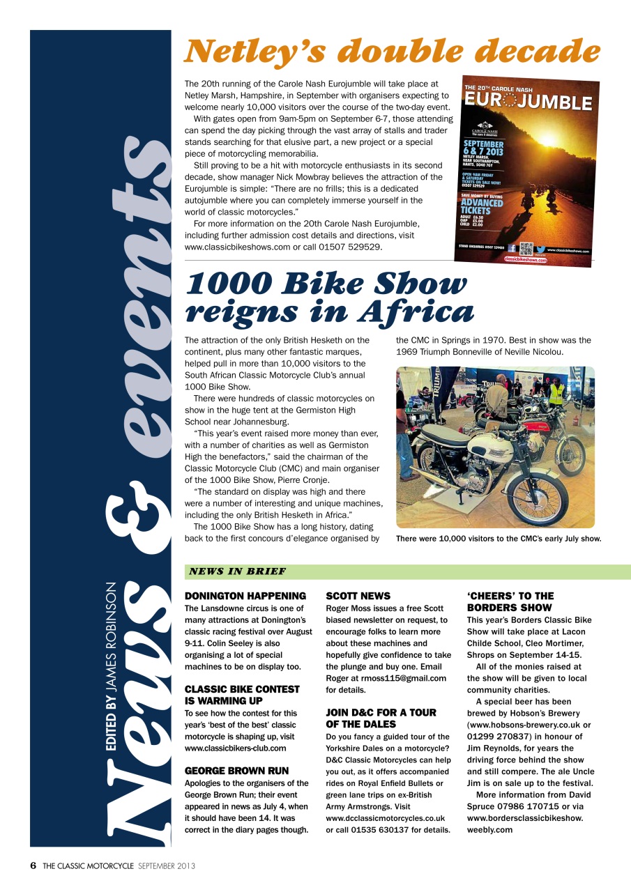 The Classic MotorCycle Preview Pages