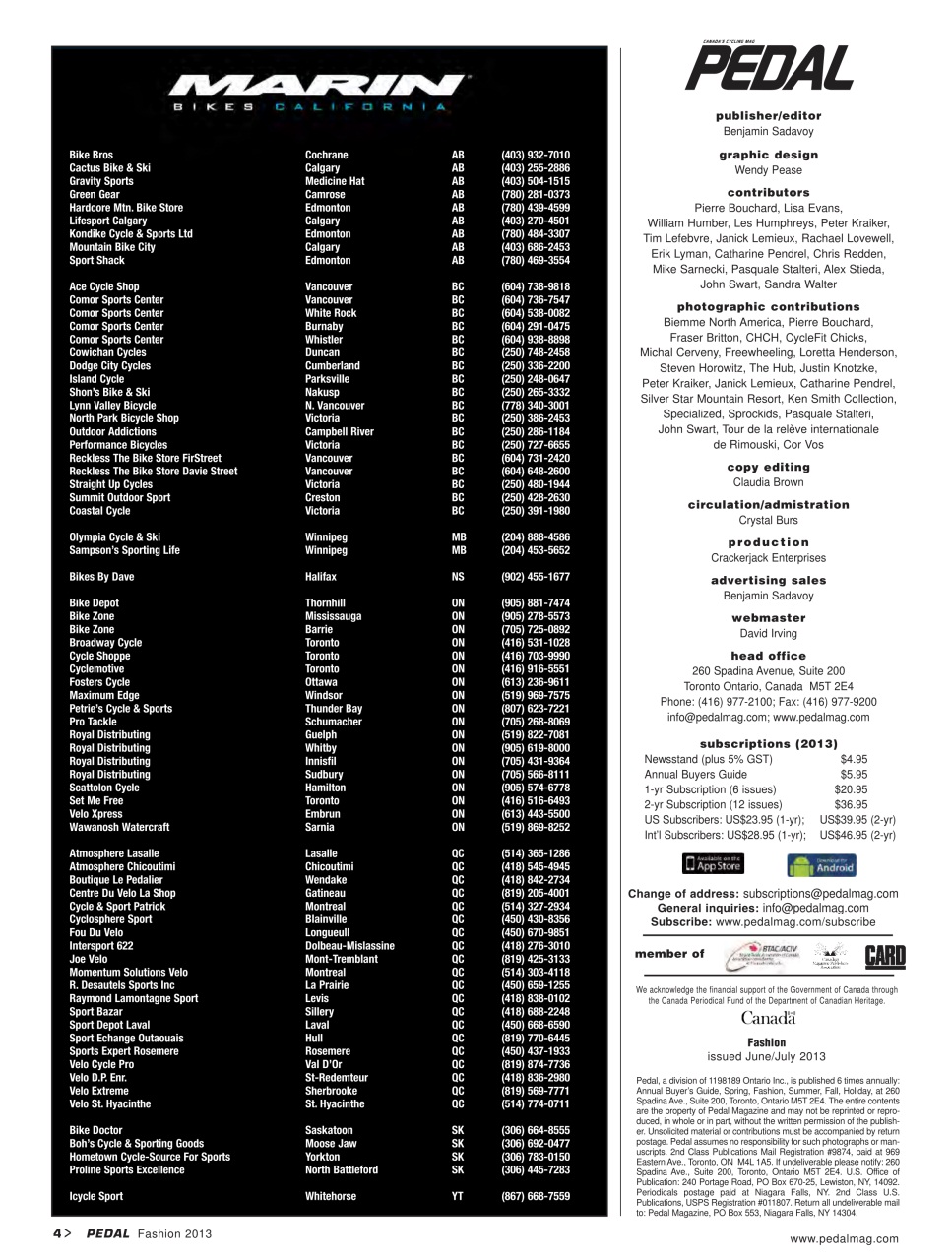 Pedal Magazine Preview Pages