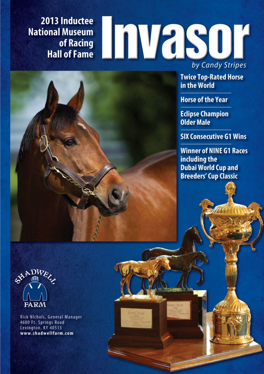 North American Trainer Magazine - horse racing Preview Pages